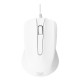 SHARK - White shark wired optical mouse.Optical mouse 1000dpi - Designed for office use -
